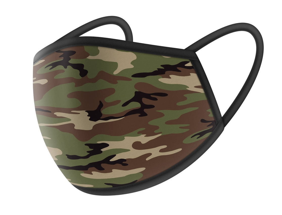 Woodland Camo Cloth Face Masks