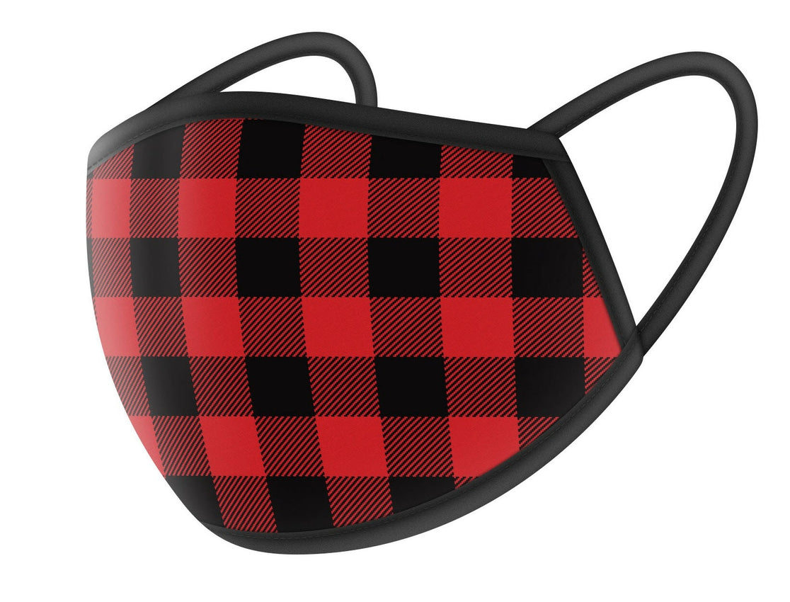 Red Flannel Design Cloth Face Masks