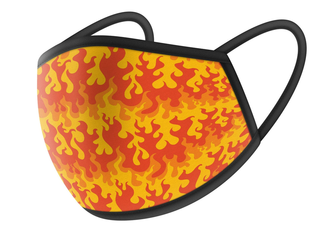 Vector Flames Cloth Face Masks